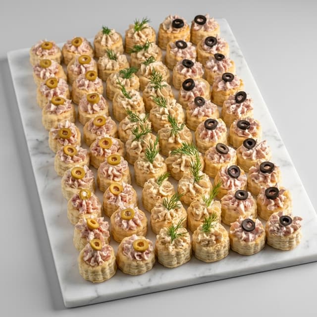 Мясные муссы в волованах