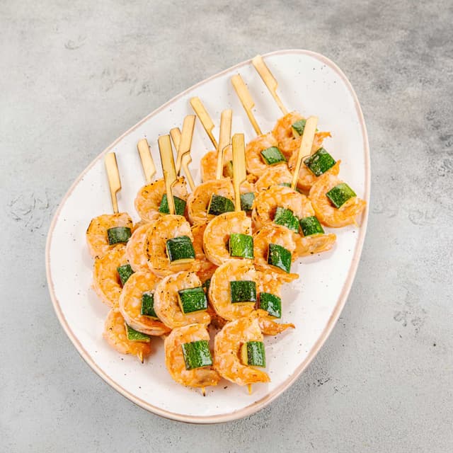 Тигровая креветка с цукини