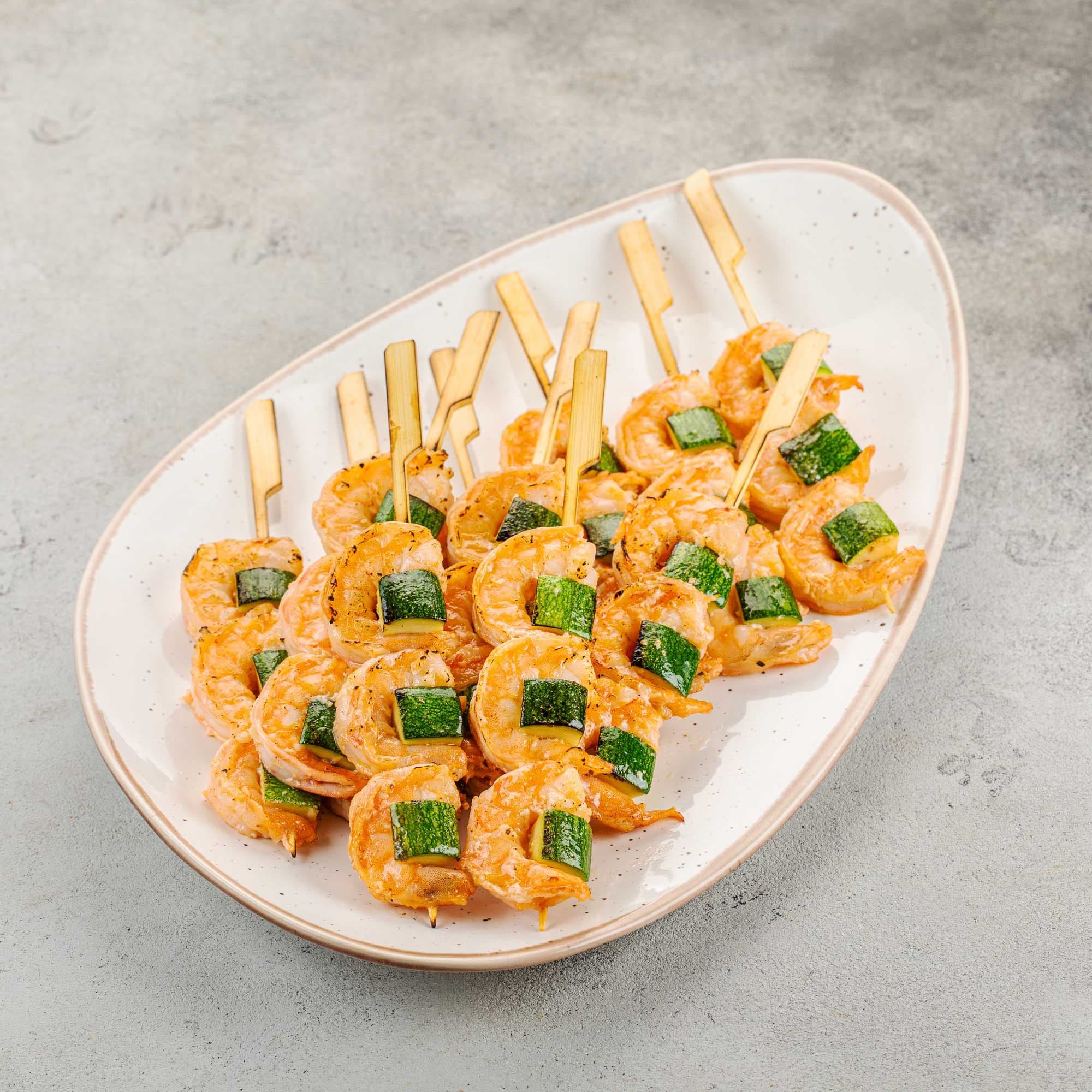 Тигровая креветка с цукини