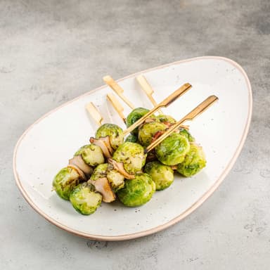 Брюссельская капуста с беконом