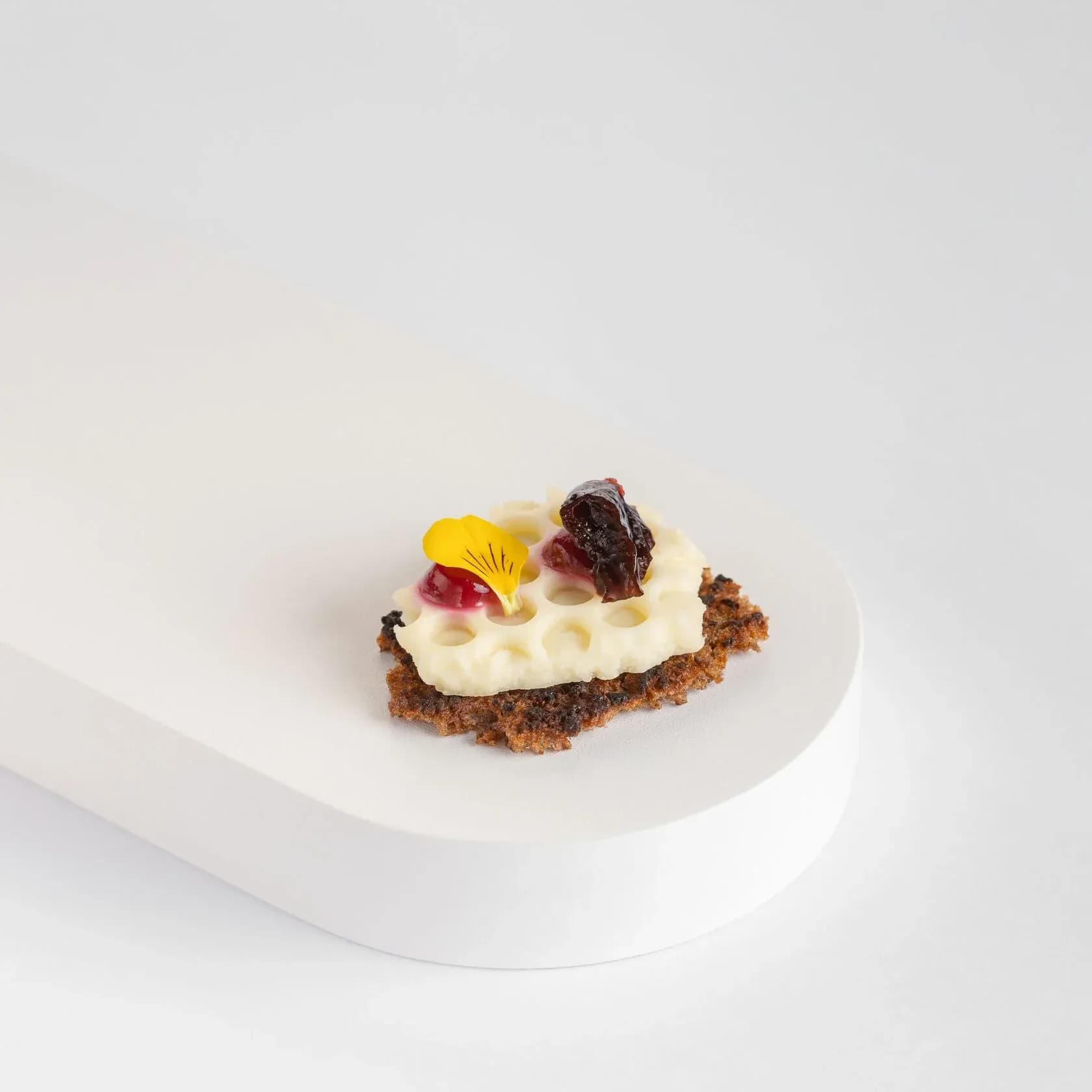 Грюйер с черносливом и малиной