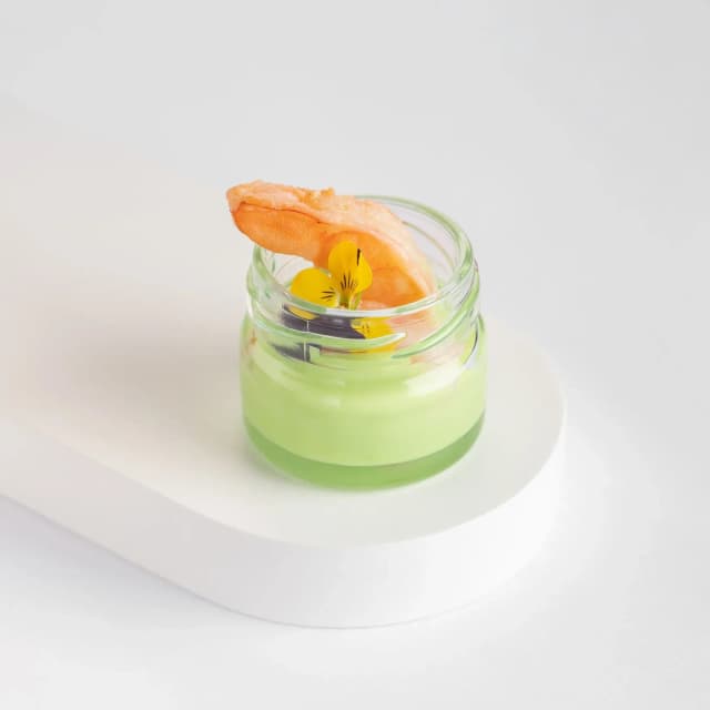 Тигровая креветка гриль с муссом из васаби