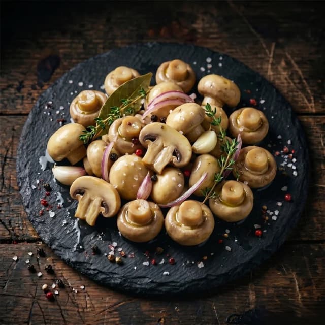 Шампиньоны маринованные для гриля