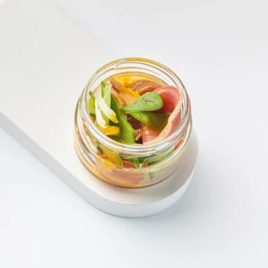 Салат с копченой утиной грудкой