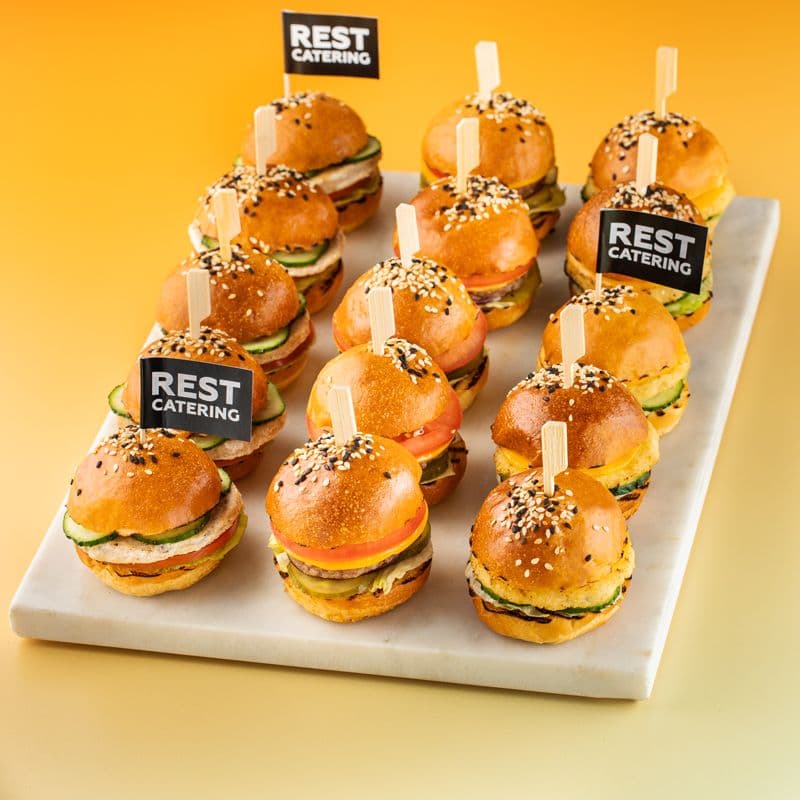 Set of meat burgers
