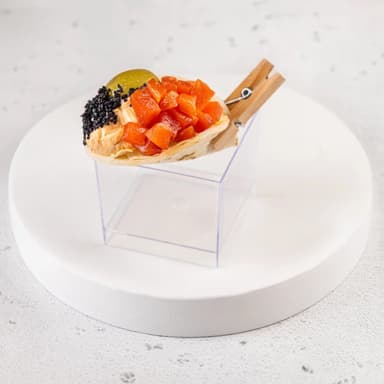 Канапе такос форель