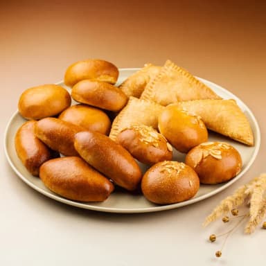 Мини пирожок с картошкой и грибами