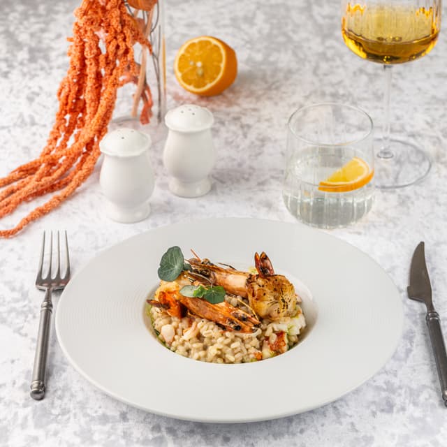 Перлотто с креветками Перлотто с креветками