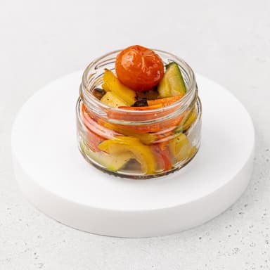 Салат из овощей на гриле