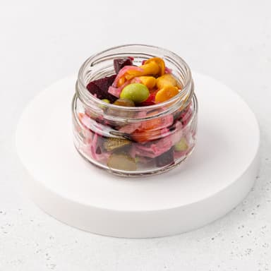 Винегрет с опятами и квашеной капустой