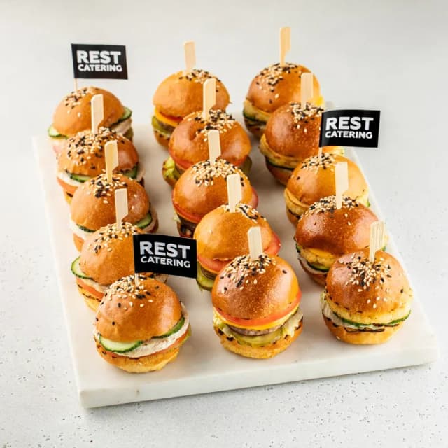 Set of meat burgers
