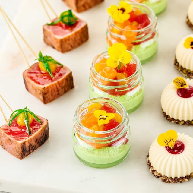 Сет канапе из рыбных и сырных деликатесов