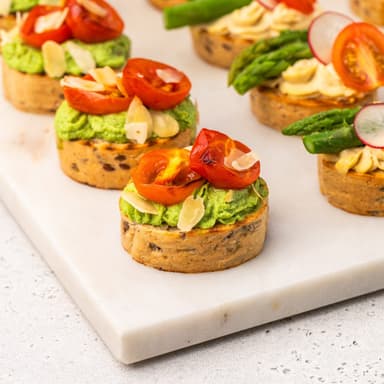 Сет вегетарианских брускетт №2