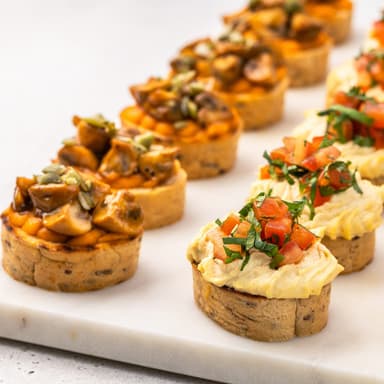 Сет вегетарианских брускетт №1