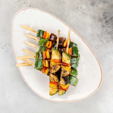 Цукини гриль с баклажанами и перцем