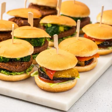 Сет вегетарианских мини-бургеров