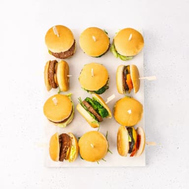 Сет вегетарианских мини-бургеров