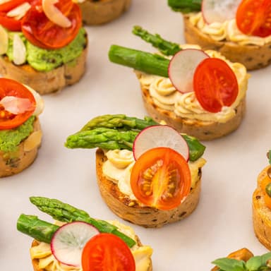 Сет вегетарианских брускетт №2